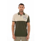 Ar-ma Erkek Polo Yaka Tişört Yazi Baskili Örme Kumaş Regular Fit%95 Pamuk%5 Likra 30/1 Tek Toplama Licrali Pike Y25374306601 Haki-H1