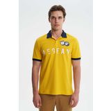 Ar-ma Erkek Polo Yaka Tişört Yazi Baskili Örme Kumaş Regular Fit%95 Pamuk%5 Likra 30/1 Tek Toplama Licrali Pike Y27374308601 Sarı-S2