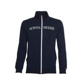 Ar-ma Erkek Tam Fermuar Sweatshirt Yazi Baskili Fleto Cepli Dik Yaka Örme Kumaş Regular Fit%90 Pamuk%10 Polyester Diagonal Üç İplik K21324922301 Lacivert-L1