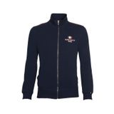 Ar-ma Erkek Tam Fermuar Sweatshirt Yazi Baskili Fleto Cepli Dik Yaka Örme Kumaş Regular Fit%90 Pamuk%10 Polyester Diagonal Üç İplik K21324922701 Lacivert-L1