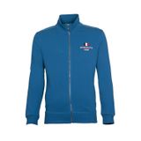 Ar-ma Erkek Tam Fermuar Sweatshirt Yazi Baskili Fleto Cepli Dik Yaka Örme Kumaş Regular Fit%90 Pamuk%10 Polyester Diagonal Üç İplik K21324922701 Mavi-M2