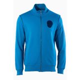 Ar-ma Erkek Tam Fermuar Sweatshirt Yazi Baskili Fleto Cepli Dik Yaka Örme Kumaş Regular Fit%90 Pamuk%10 Polyester Diagonal Üç İplik K22324923001 Mavi-M2