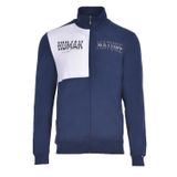 Ar-ma Erkek Tam Fermuar Sweatshirt Yazi Baskili Fleto Cepli Dik Yaka Örme Kumaş Regular Fit%96 Pamuk%4 Likra Karbon Firçali Licrali 2 İplik K22324993301 İndigo-İ1