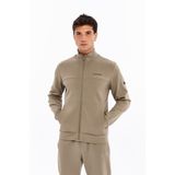 Ar-ma Erkek Tam Fermuar Sweatshirt Yazi Baskili Fleto Cepli Dik Yaka Örme Kumaş Slim Fit%80 Pamuk%14 Polyester%6 Elastan Scuba İnterlok K30324989902 Gri-Bej G8