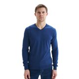 Ar-ma Erkek Triko Kazak V Yaka Slim Fit%100 Pima Pamuk Basic Örme K9KRO0852 Lacivert-L1