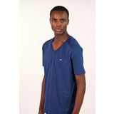 Ar-ma Erkek V Yaka Tişört Basic Regular Fit%100 Pamuk Süprem Baskısız Y22364400101 İndigo-İ1
