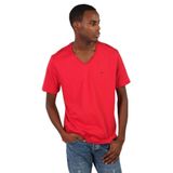Ar-ma Erkek V Yaka Tişört Basic Regular Fit%100 Pamuk Süprem Baskısız Y22364400101 Kırmızı-K1