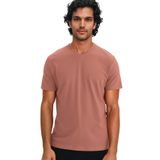 Ar-ma Erkek V Yaka Tişört Baskisiz Basic Örme Kumaş Regular Fit%100 Pamuk 30/1 Penye Süprem Y31364408102 Pembe-P3