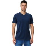 Ar-ma Erkek V Yaka Tişört Baskisiz Basic Örme Kumaş Regular Fit%47 Modal%47 Pamuk%6 Likra 30/1 Penye Modal Full Likra Süprem Y31344473102 Lacivert-L1