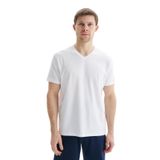 Ar-ma Erkek V Yaka Tişört Regular Fit%47 Modal%47 Pamuk%6 Likra Süprem Basic Baskısız Y29344472102 Beyaz-B1