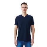 Ar-ma Erkek V Yaka Tişört Regular Fit%95 Pamuk%5 Likra Süprem Basic Baskısız Y29364453102 Lacivert-L1