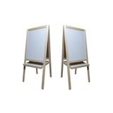 AR MODE Beyaz Çift Taraflı Ayaklı Yazı Tahtası Çocuk 115x50 Silgi, Kalem