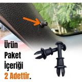 AR Oto Market Arka Bagaj Kapağı Pandizot Askı Pimi Audi Q2 2017-2022 1M6867574A 2 Adet - Siyah