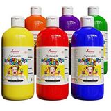 Ara Renkler Parmak Boyası 6'lı Set 6x500gr