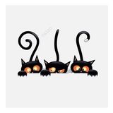 Araba 3 Kedi Sticker Yapıştırması