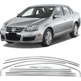 Araba Alışveriş Volkswagen Aksesuar Jetta 2006-11 Sportif Metal Krom Cam Çıta Seti