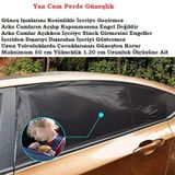 Araba Araç Oto Yan Cam Güneşlik Örtü Perde Kılıf Güneşliği