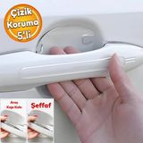Araba Arac Otomobil Kapi Kolu Kendinden Yapiskanli 85X75 Mm Cizik Onleyici Koruyucu Bandi 5'Lı Bant