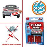 Araba Araç Plaka Güçlü Yapıştırıcı 3M Yapıştırma Çift Taraflı Bant Bandı 95 Mm X 35 Mm Bnd01069530