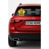 Araba Arkası Arabada Bebek Var Sticker Oto Sticker – Sarı Lacivert Tişörtlü Erkek Bebek