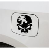 Araba Depo Kapağı Sticker Peugeot Kuru Kafa Oto Sticker 2 Adet