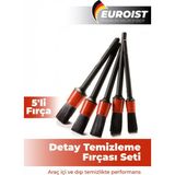 Araba Fırça Seti 5'li Araç Temizlik Fırçaları Farklı Boyutlar, Seri 5'li Oto Fırçası