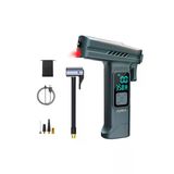 Araba Hava Pompası 4’ü 1 Arada: Kompresör + Cam Kırıcı + Kemer Kesici + LED Işık Şarjlı 4000MAH Araç Kompresörlü