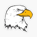 Araba İçin Kartal Sticker Yapıştırması Etiket Oto 17cm Z2