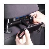 Araba Koltuk Arkası Telefon ve Tablet Tutucu, 360 Derece Dönebilen, Dikey ve Yatay Konumlandırılabilen, 4 Inç ve 11 Inç Arası Cihazlar Için, NRT-082 - Çok Renkli