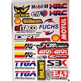 Araba, Motosiklet, Bisiklet, Kask Sponsor Sticker Seti, Çıkartma Etiketi A8033 Model