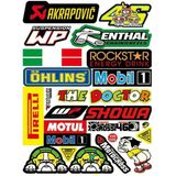 Araba, Motosiklet, Bisiklet, Kask Sponsor Sticker Seti, Çıkartma Etiketi A8037 Model