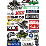 Araba, Motosiklet, Bisiklet, Kask Sponsor Sticker Seti, Çıkartma Etiketi A8041 Model