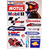 Araba, Motosiklet, Bisiklet, Kask Sponsor Sticker Seti, Çıkartma Etiketi A8052 Model