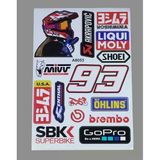Araba, Motosiklet, Bisiklet, Kask Sponsor Sticker Seti, Çıkartma Etiketi A8053 Model