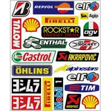 Araba, Motosiklet, Bisiklet, Kask Sponsor Sticker Seti, Çıkartma Etiketi B1 Model