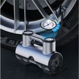 Araba Oto Araç Lastik Şişirme Pompası Metal Motorlu Kompresör Çakmaklık Girişli Basınç Göstergeli