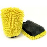 Araba Oto Yıkama Temizlik Eldiveni Süngeri Peluş Büyük Boy Çift Yüzeyli 22X19CM - İSİMDEKİ ÖZELLİKLER