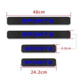 Araba Sport Carbon Fiber Kapı Eşiği Yazısı Sticker Boya Koruma