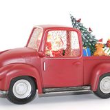 Araba Tasarımlı Işıklı Müzikli Noel Baba Kar Küresi Alk1817