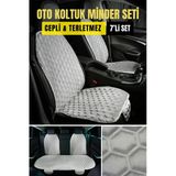 Araba Terletmez Ergonomik 7’Li Oto Koltuk Minderi Baby Face Kumaş