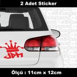 Araba Tuning Jdm Modifiye Sticker 2Adet - Araba Kask Motosiklet Laptop Tablet Pc Atv Uyumlu Sticker 2 Adet