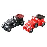 Araba Vintage Dekoratif Biblo - Kumbara Renkli 20.5X7x9cm Reçine (5433)