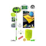 Araba Yıkama Ekipmanları 3 Lü Set Profesyonel Mikrofiber Çizmez Yeşil