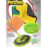 Araba Yıkama Fırçası Oto Yıkama Seti Mop Mikrofiber Bezli Telesko