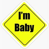 Arabada bebek var Baby On Board Sticker Etiket 19CM md11
