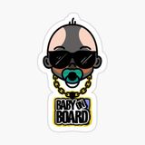 Arabada bebek var Baby On Board Sticker Etiket 19CM md14