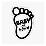 Arabada bebek var Baby On Board Sticker Etiket 19CM md17