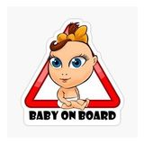 Arabada bebek var Baby On Board Sticker Etiket 19CM md3