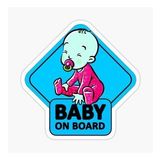 Arabada bebek var Baby On Board Sticker Yapıştırma 19CM md11