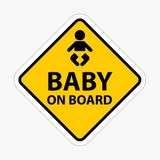 Arabada bebek var Baby On Board Sticker Yapıştırma 19CM md14